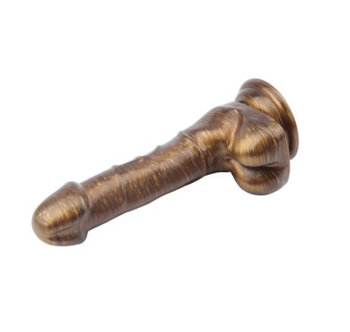 Dildo realistyczne jak penis przyssawka jądra 19cm